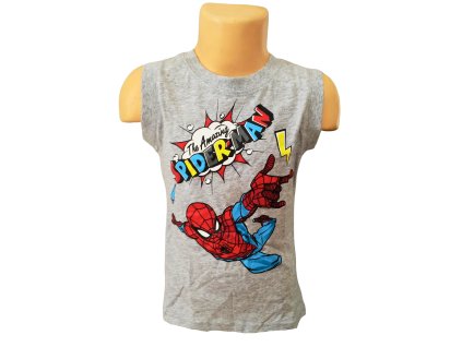 Chlapecké letní tílko SPIDERMAN šedé