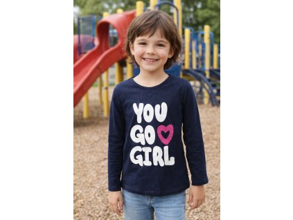 Dívčí tričko VENERE you go girl dlouhý rukáv