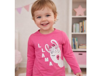 Dívčí tričko VENERE LAMA dlouhý rukáv