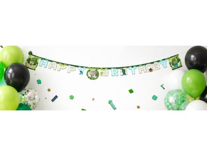Girlanda MINECRAFT HAPPY BIRTHDAY