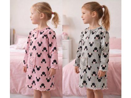 Dívčí noční košile MINNIE s kapsičkou