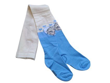 Dívčí punčocháče FROZEN ELSA modré se srdíčky