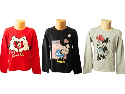 Dívčí tričko MINNIE dlouhý rukáv