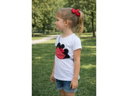 Tričko MINNIE krátký rukáv s 3D kapsou