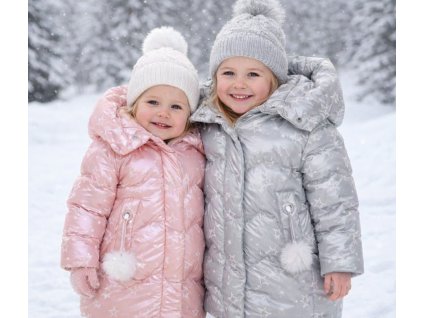 Dívčí zimní kabát GLO-STORY metalický