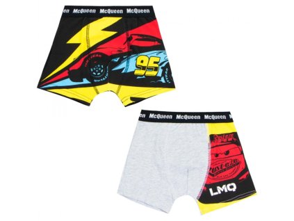 Chlapecké boxerky CARS 2pack šedočerné