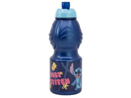 Plastová láhev na pití LILO A STITCH modrá 400 ml