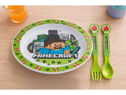 Dětský plastový příbor MINECRAFT