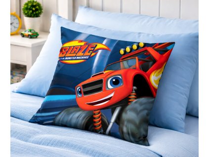 Dětský polštářek BLAZE rudý monster truck