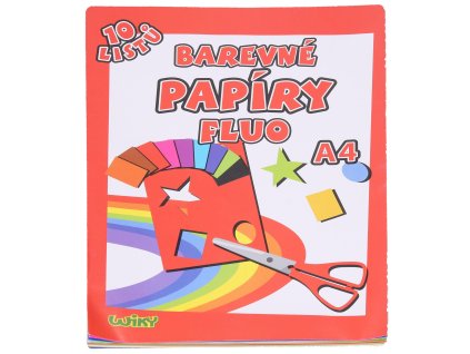 Papíry barevné FLUO A4 10 listů