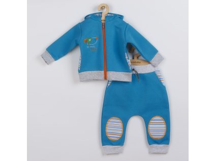 2-dílná soupravička New Baby Puppik 2 tyrkysová (Barva Tyrkysová, Velikost 56 (0-3m))