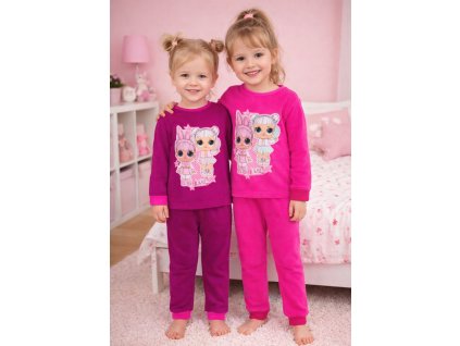 Dívčí pyžamo L.O.L. dlouhé růžové