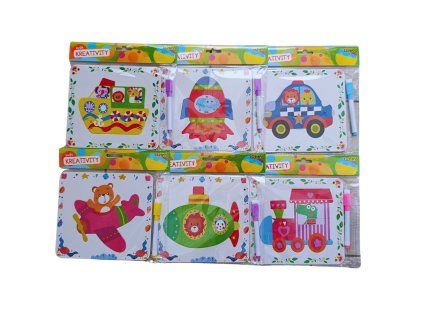 Kreativní set mazací tabulka + puzzle