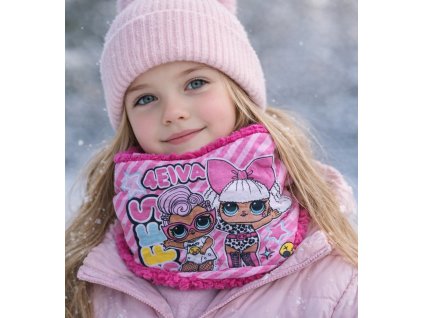 Dívčí nákrčník L.O.L. růžový coral