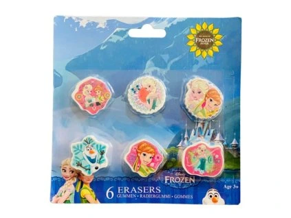 Guma mazací FROZEN 6 kusů