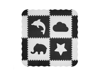 Pěnové puzzle podložka ohrádka Milly Mally Jolly 2x2 Grey (Barva Šedá)
