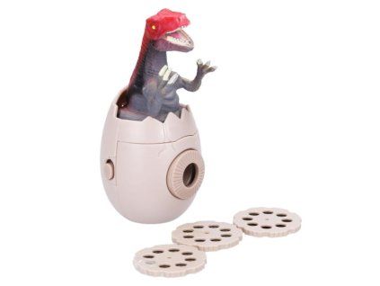 Projektor s dinosaurem 10 cm šedý