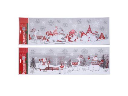 Dekorace okenní 59,5x21 cm VÁNOCE