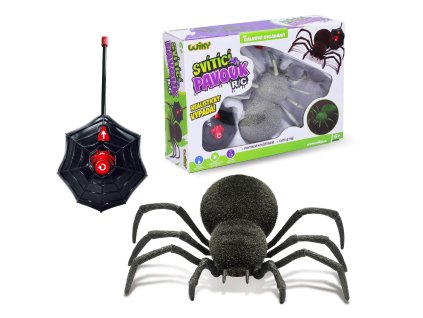 Pavouk RC svítí ve tmě 20 cm - český obal