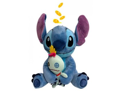Plyšová pokladnička 3D LILO A STITCH modrá