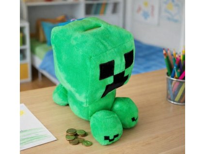 Plyšová pokladnička 3D MINECRAFT CREEPER