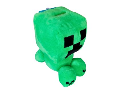Plyšová pokladnička 3D MINECRAFT CREEPER zelená