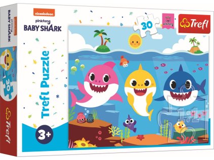 Puzzle BABY SHARK Podmořský svět žraloků 30 dílků