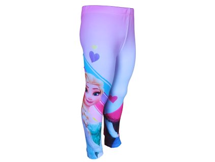 Dívčí legíny FROZEN Elsa a Anna duha růžové