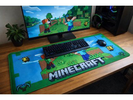 Herní podložka XL MINECRAFT 79 x 35 cm