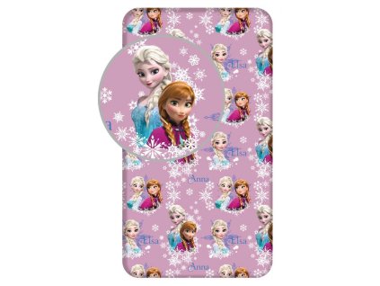 Dětské prostěradlo FROZEN fialové 90x200