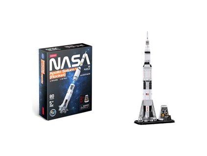 Puzzle 3D Apollo Saturn V Rocket - 136 dílků