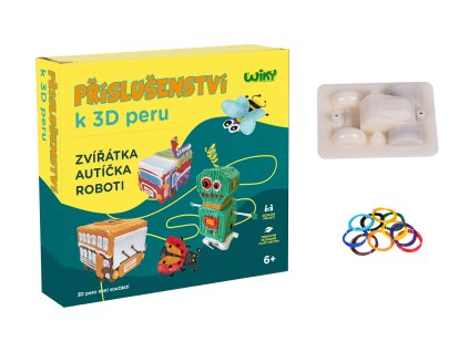 Jezdící auta pro 3D pero WIKY - český obal