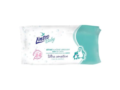 Dětské vlhčené ubrousky Linteo Baby Ultra Sensitive 64 ks (Barva Dle obrázku)