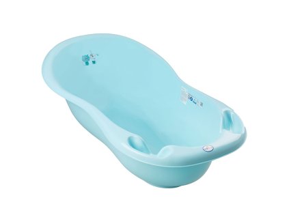 Anatomická vanička s výpustí 102 cm LUX Pejsek a Kočička modrá (Barva Bílá)