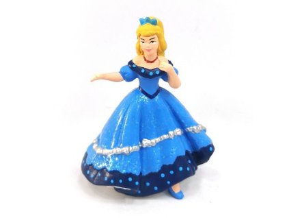 C - Figurka Princezna v modrých šatech 9 cm