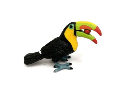 A - Figurka Tukan obrovský s ovocem 7,5 cm