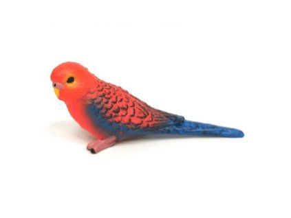 Figurka Rosela červená 7,5 cm