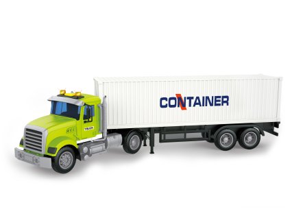 Auto tahač s kontejnerem na setrvačník s efekty 48 cm