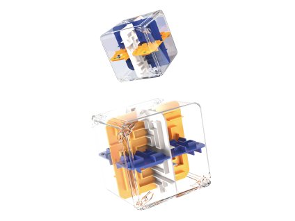 Bludiště 3D kostka barevná 9cm assort