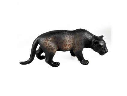 B - Figurka Levhart skvrnitý černý panter 11,5 cm