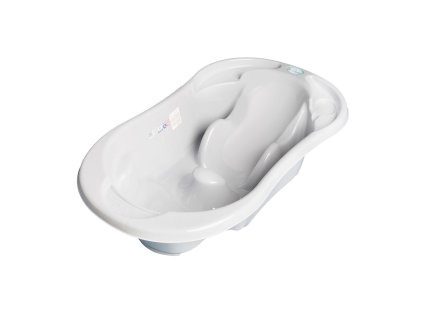 Dětská anatomická profilovaná vanička s výpustí KOMFORT 2v1 šedá (Barva Šedá)