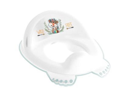 Dětské protiskluzové sedátko na WC Wild & Free liška bílé (Barva Bílá)