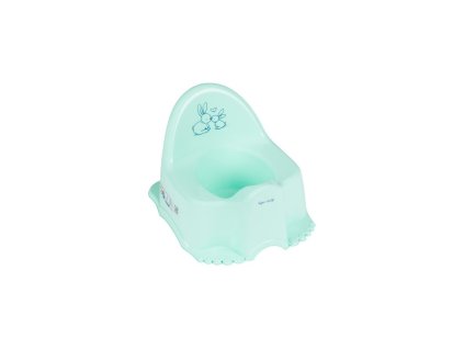 Hrající dětský nočník Bunny mátový (Barva Zelená)