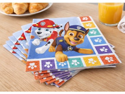 Párty ubrousky TLAPKOVÁ PATROLA tlapičky