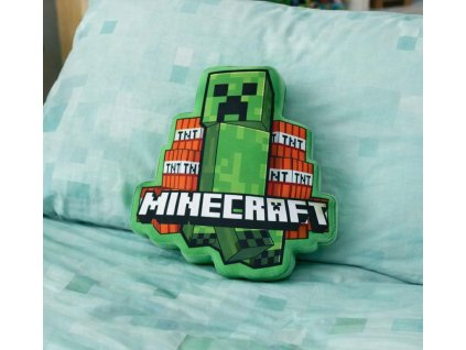 Dětský polštářek 3D MINECRAFT CREEPER TNT
