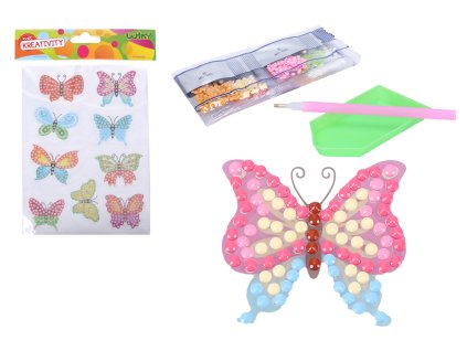 Kreativní set diamond nálepky Motýli
