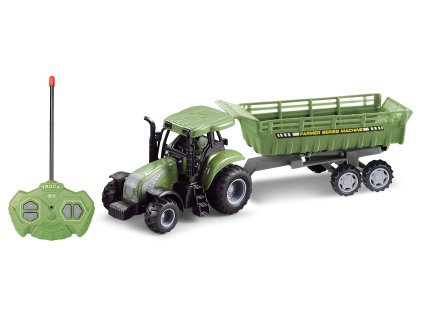 Traktor s vlečkou RC na dálkové ovládání 37 cm