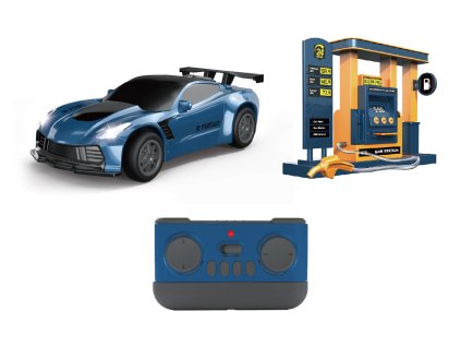 Auto dýmící s čerpací stanicí RC na dálkové ovládání 22 cm