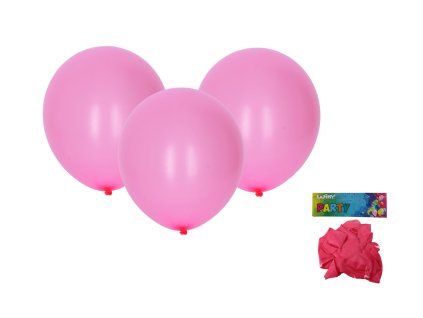 Balónek nafukovací 30cm - sada 10ks růžový