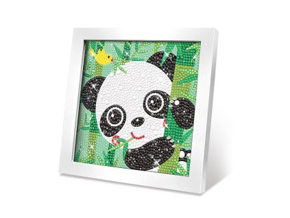 Kreativní set obraz s kamínky panda 17cm